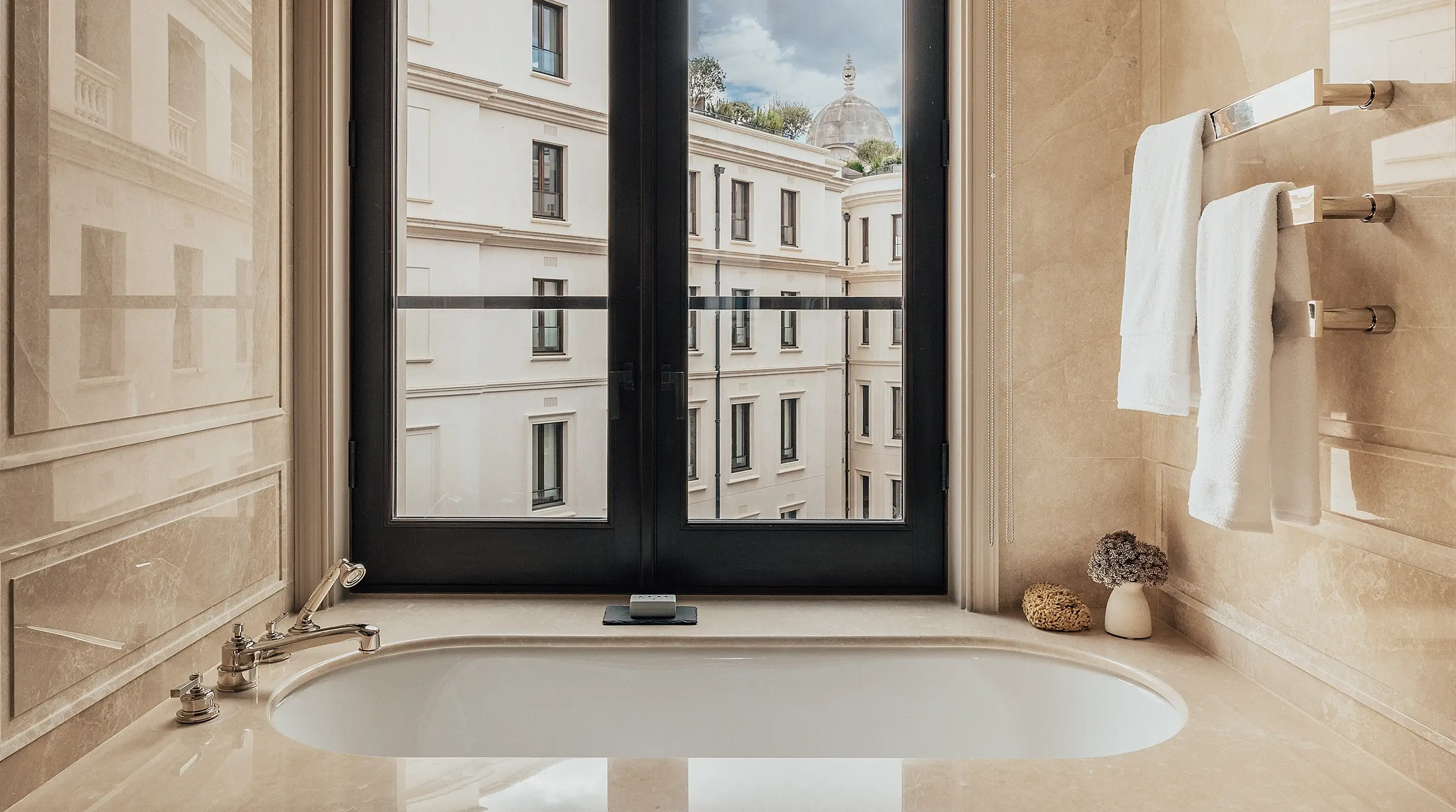 Primary Ensuite overlooking the residents' garden