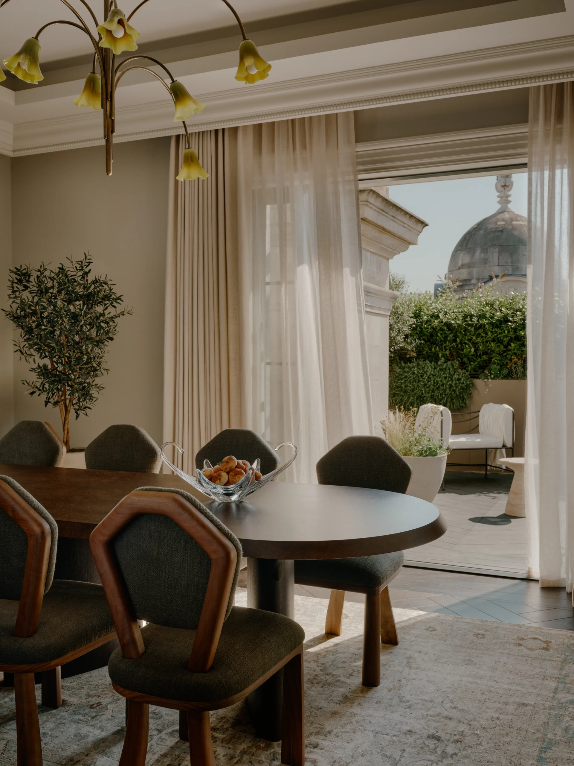 Second terrace from dining room